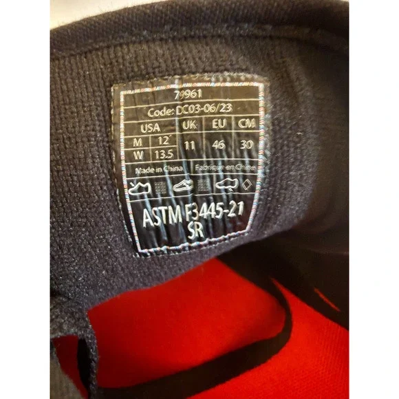 Shoes For Crews Merlin Canvas Work Sneakers Non-Slip Black Men’s 12 / Women's 13 - Picture 6 of 9